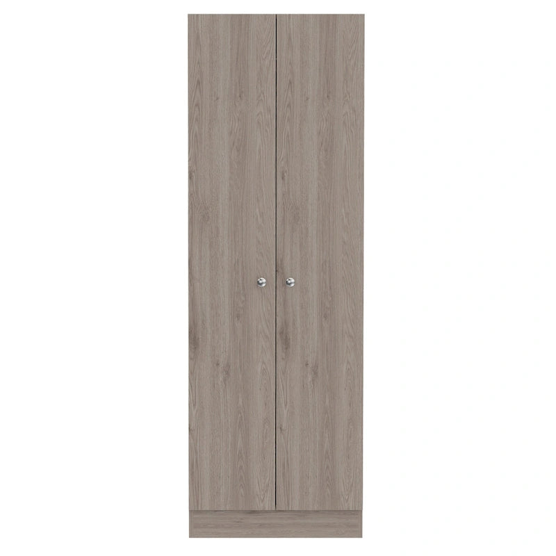 Garde-manger ou placard de rangement en bois gris clair de 71 po - 23,6 po x 70,8 po x 11,8 po