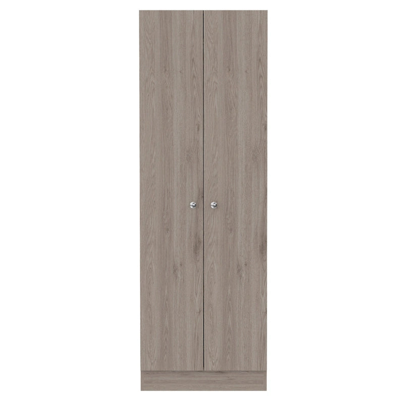 Garde-manger ou placard de rangement en bois gris clair de 71 po - 23,6 po x 70,8 po x 11,8 po