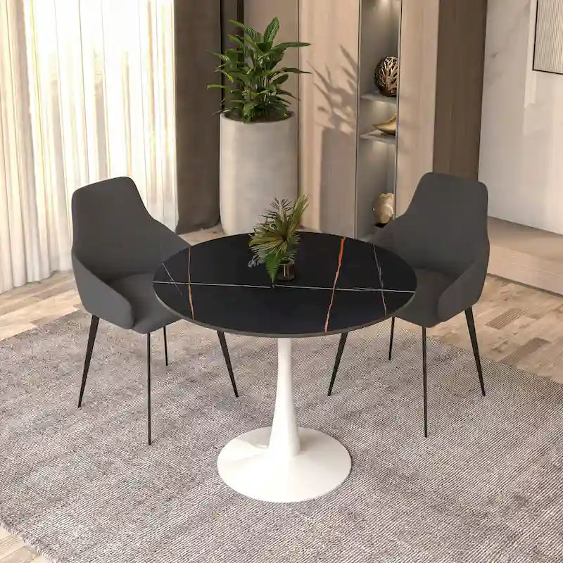 31-inch modern round dining table