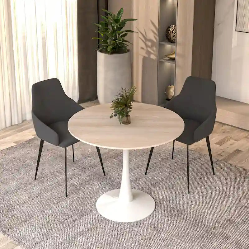 31-inch modern round dining table