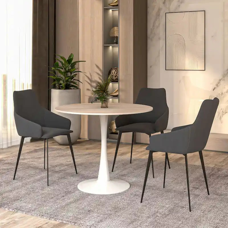 31-inch modern round dining table