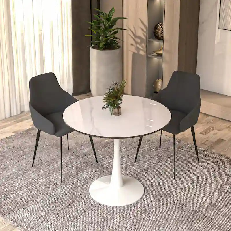 31-inch modern round dining table