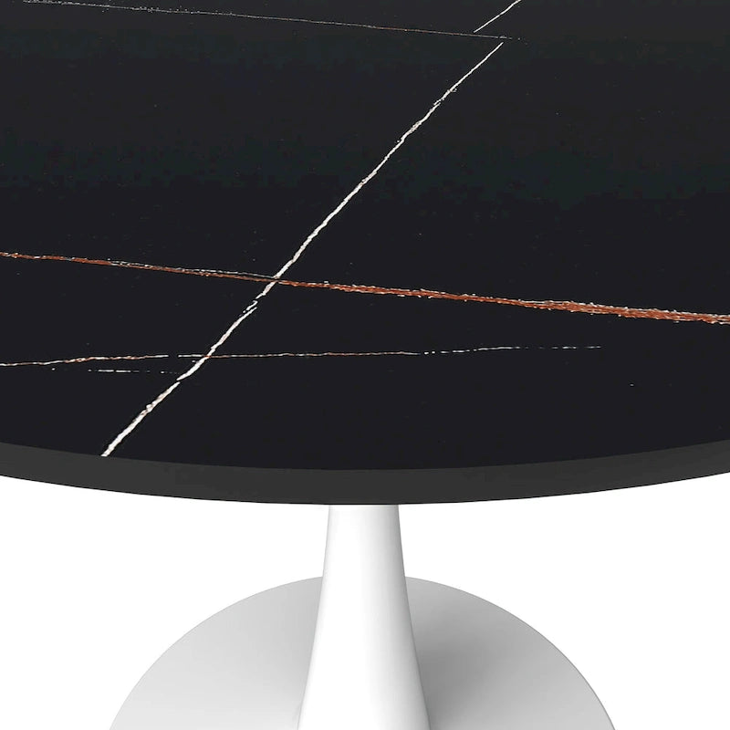 31-inch modern round dining table