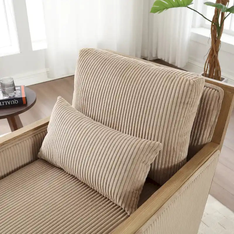 26.77 Swivel Barrel Chair with Hardwood Frame