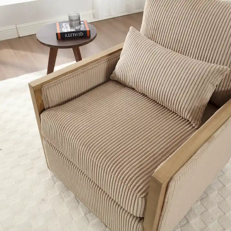 26.77 Swivel Barrel Chair with Hardwood Frame
