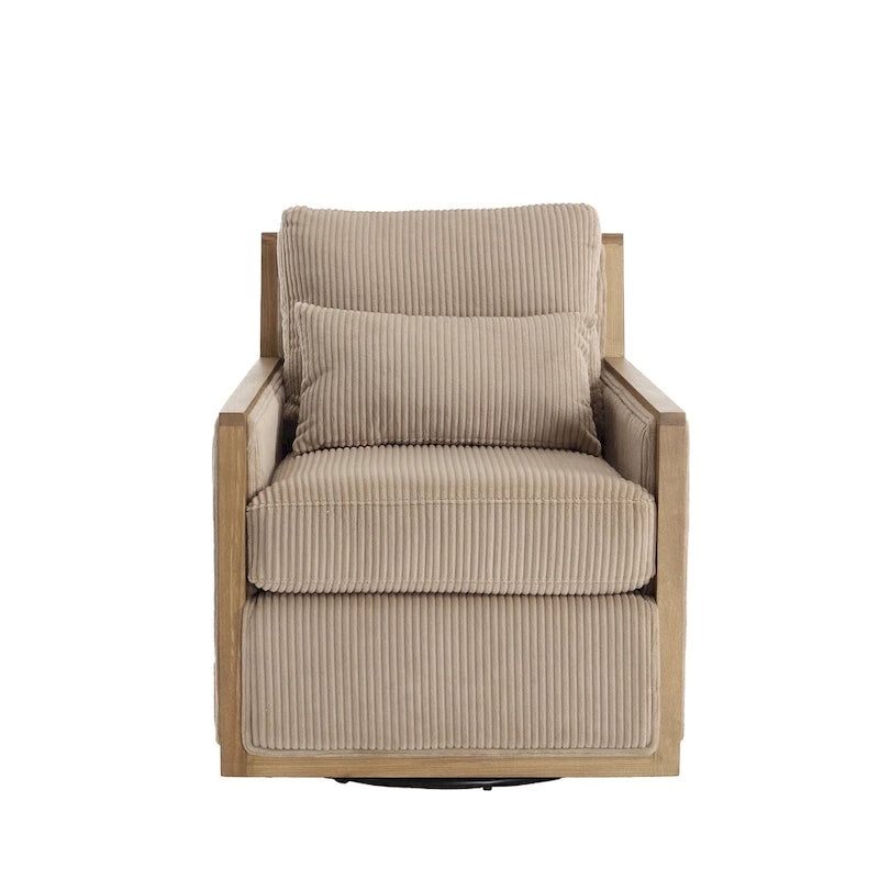 26.77 Swivel Barrel Chair with Hardwood Frame