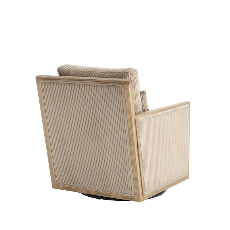 26.77 Swivel Barrel Chair with Hardwood Frame