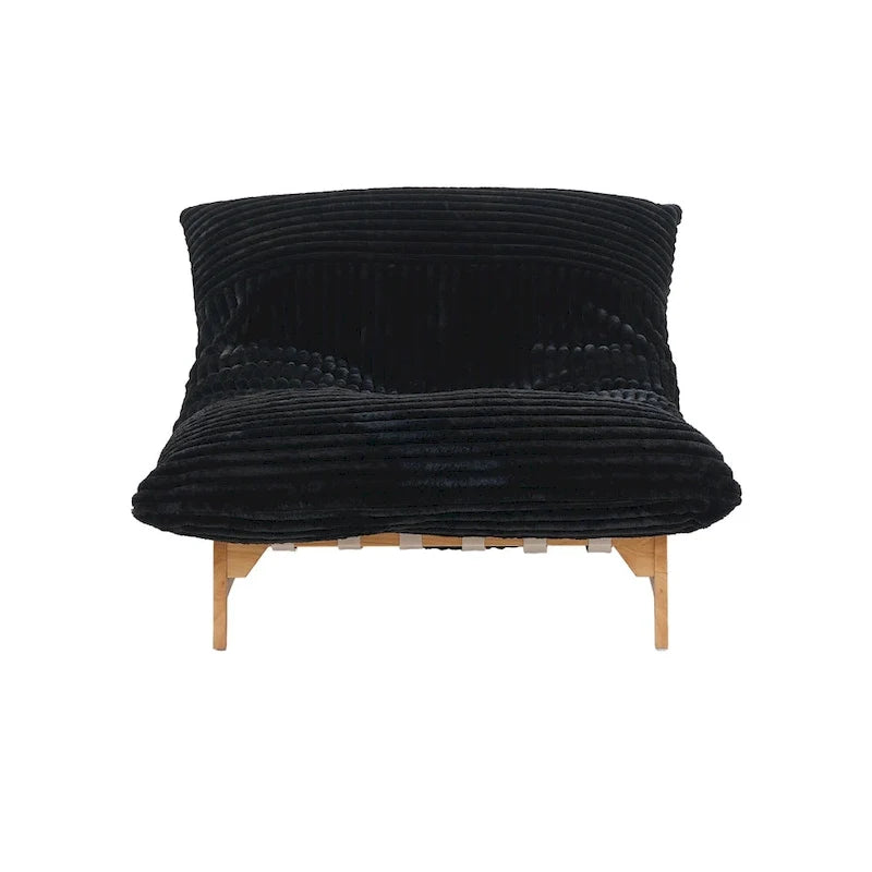 Fauteuil poire grand format, fauteuil poire moelleux avec cadre en bois massif, chaise longue confortable avec rembourrage en duvet