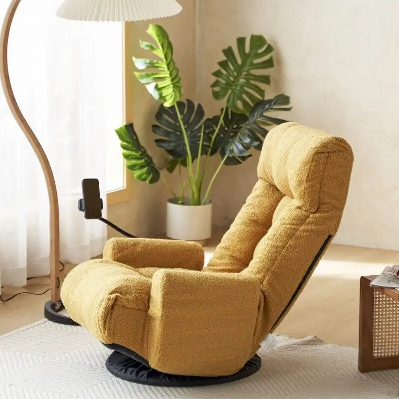 Fauteuil de jeu de sol ergonomique, pivotant et inclinable