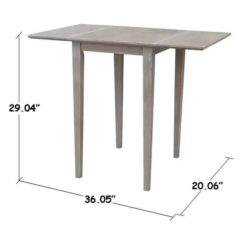 Table à manger avec rallonges expresso, 4 places