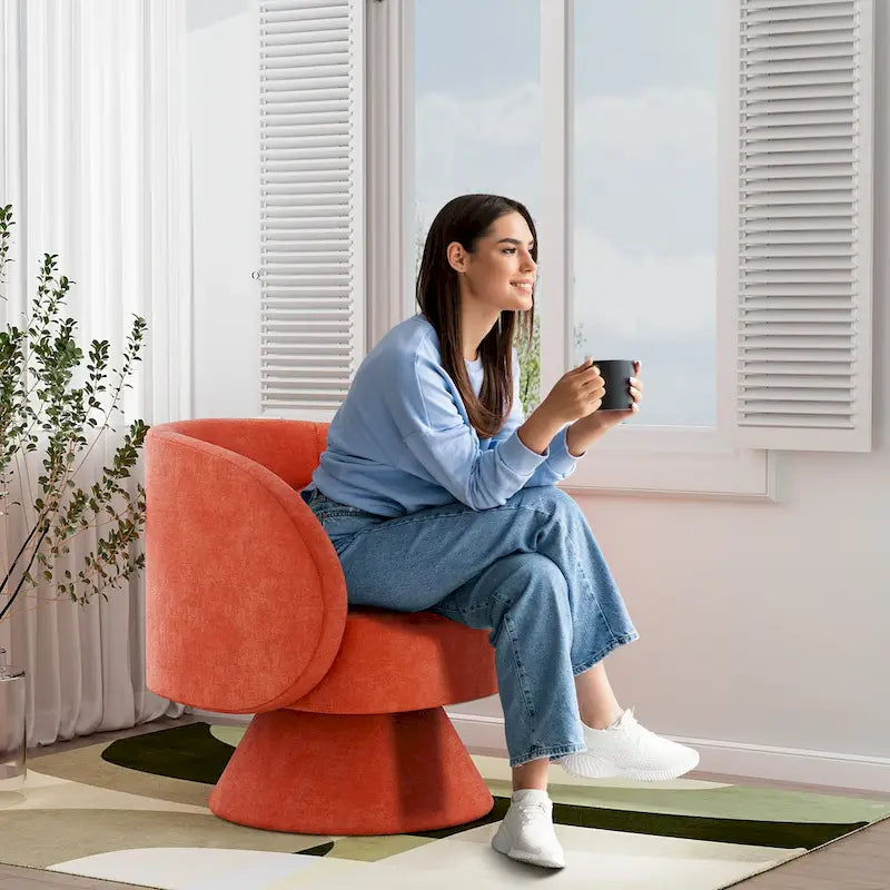 Fauteuils Tonneau Câlin Pivotants à 360 Degrés