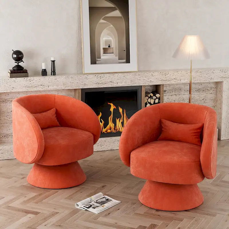 Fauteuils Tonneau Câlin Pivotants à 360 Degrés