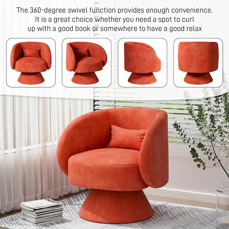 Fauteuils Tonneau Câlin Pivotants à 360 Degrés