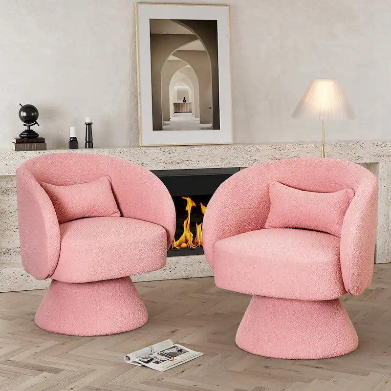 Fauteuils Tonneau Câlin Pivotants à 360 Degrés
