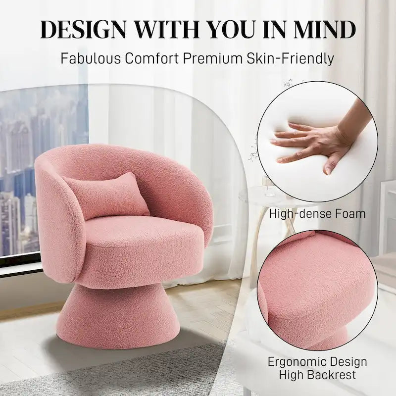 Fauteuils Tonneau Câlin Pivotants à 360 Degrés