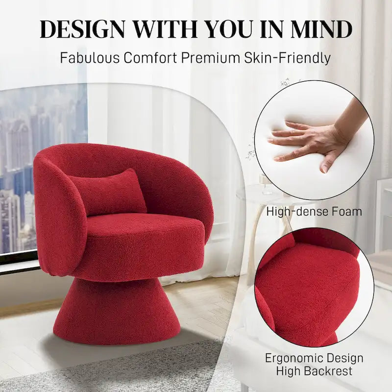 Fauteuils Tonneau Câlin Pivotants à 360 Degrés