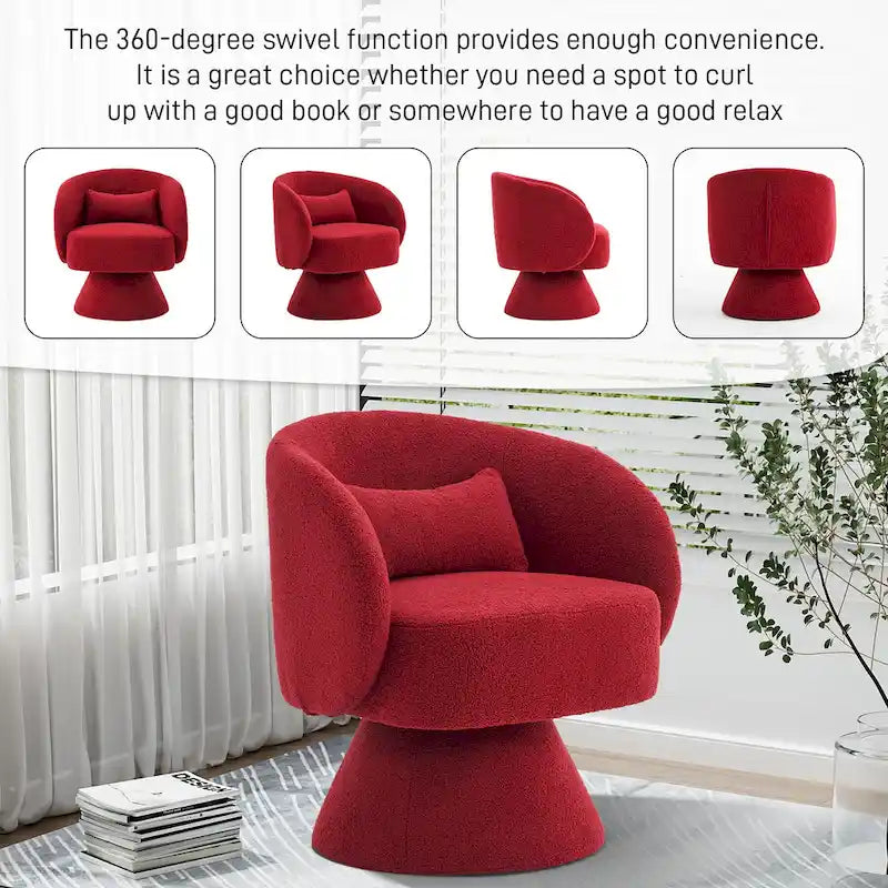 Fauteuils Tonneau Câlin Pivotants à 360 Degrés
