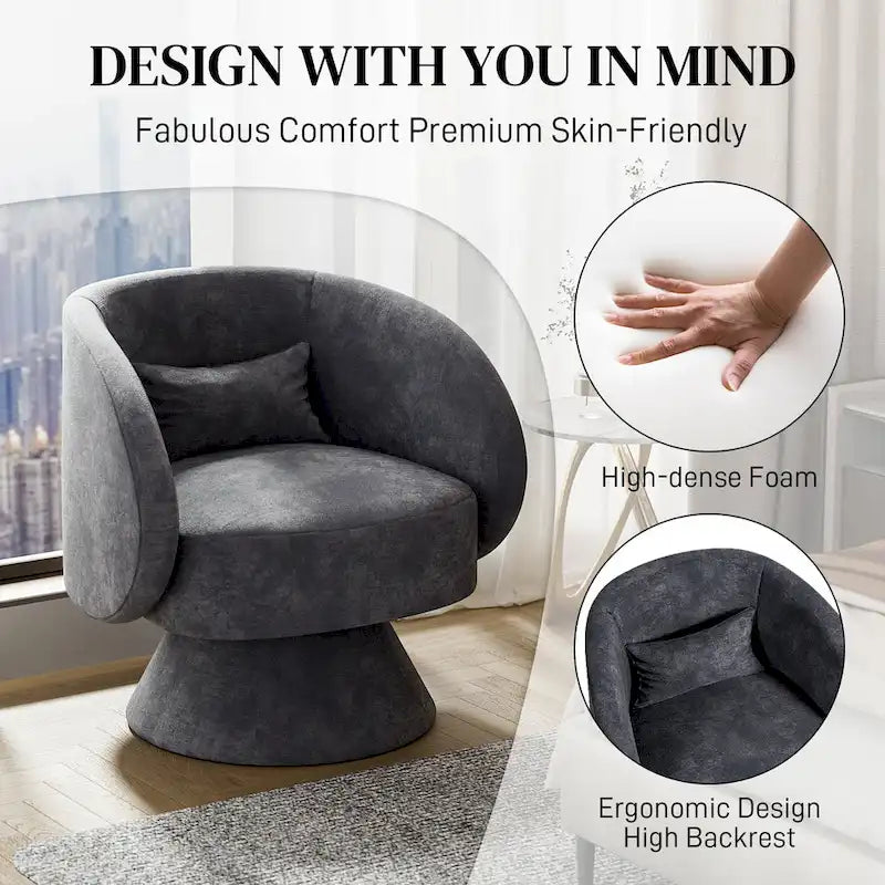 Fauteuils Tonneau Câlin Pivotants à 360 Degrés