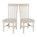 Chaises de salle à manger hautes en bois massif Mission, lot de 2