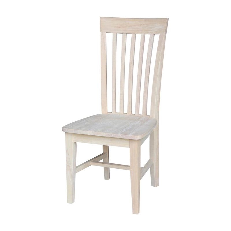 Chaises de salle à manger hautes en bois massif Mission, lot de 2