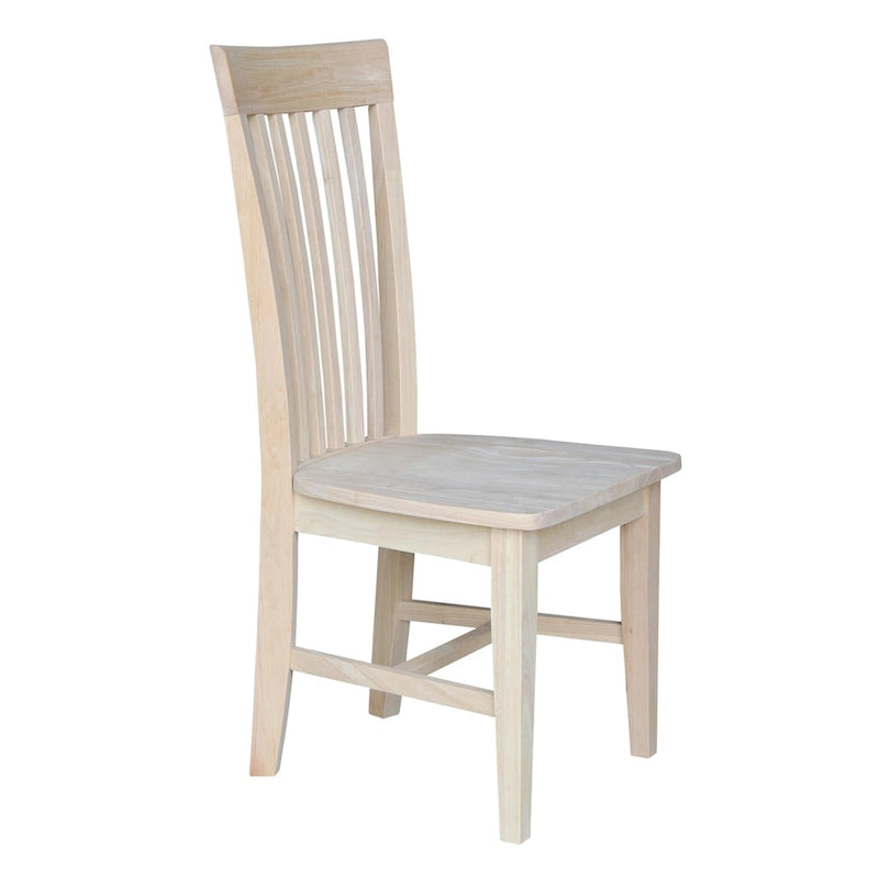 Chaises de salle à manger hautes en bois massif Mission, lot de 2