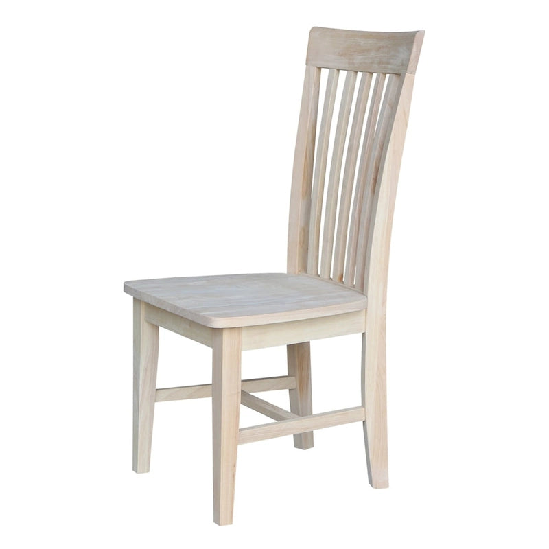 Chaises de salle à manger hautes en bois massif Mission, lot de 2