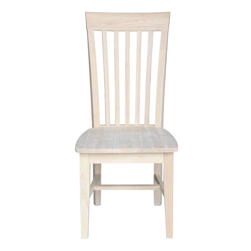 Chaises de salle à manger hautes en bois massif Mission, lot de 2