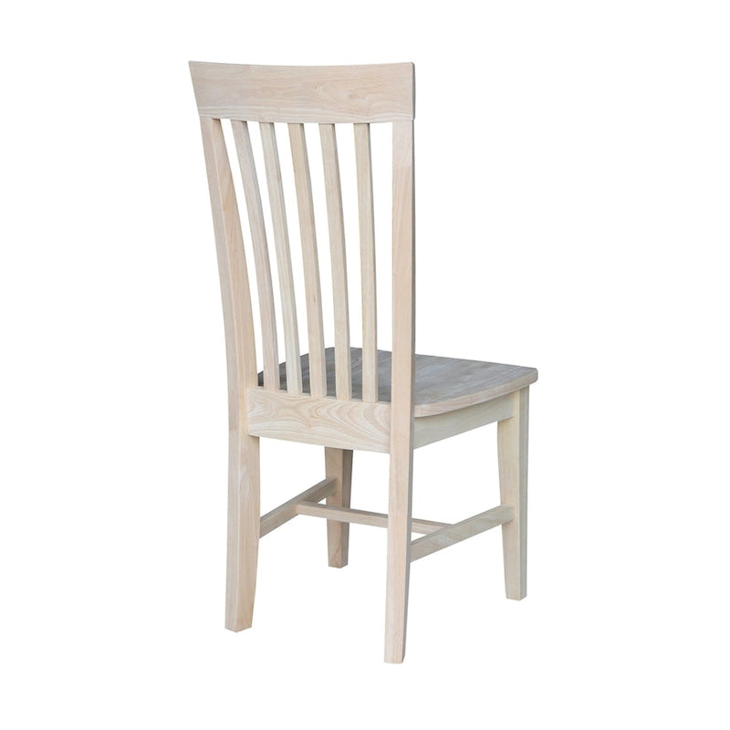 Chaises de salle à manger hautes en bois massif Mission, lot de 2