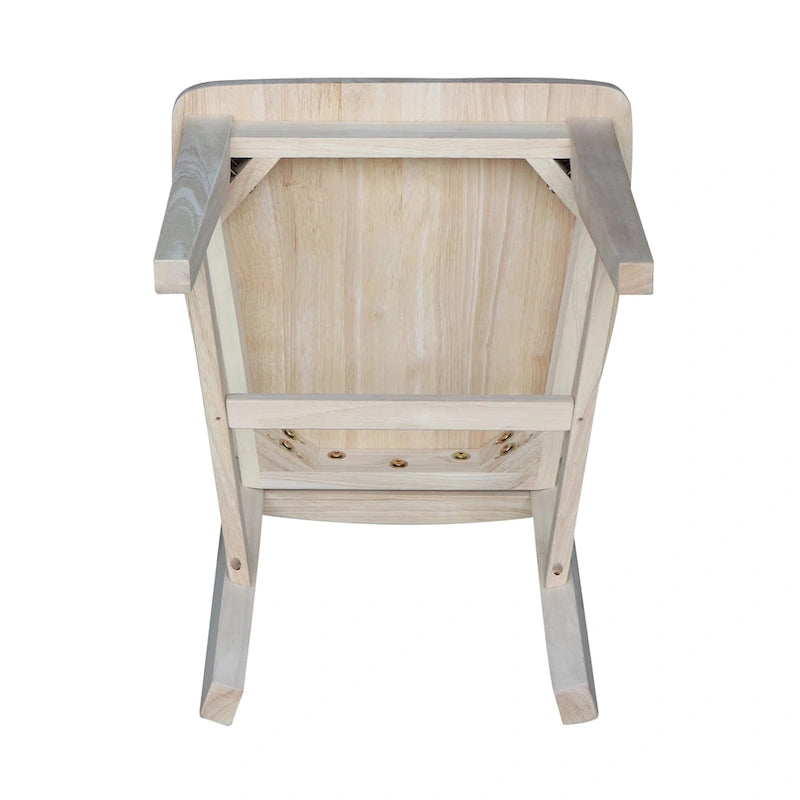 Chaises de salle à manger hautes en bois massif Mission, lot de 2
