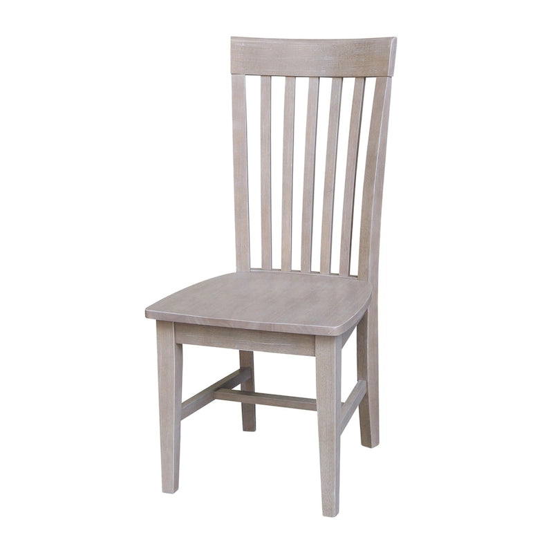 Chaises de salle à manger hautes en bois massif Mission, lot de 2