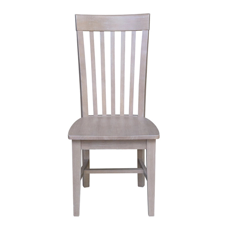 Chaises de salle à manger hautes en bois massif Mission, lot de 2