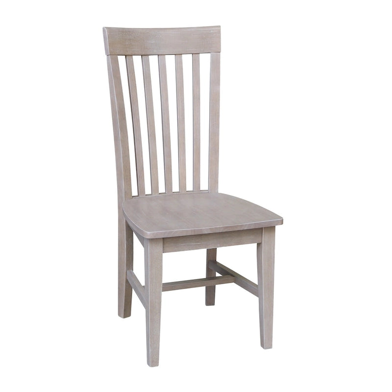 Chaises de salle à manger hautes en bois massif Mission, lot de 2