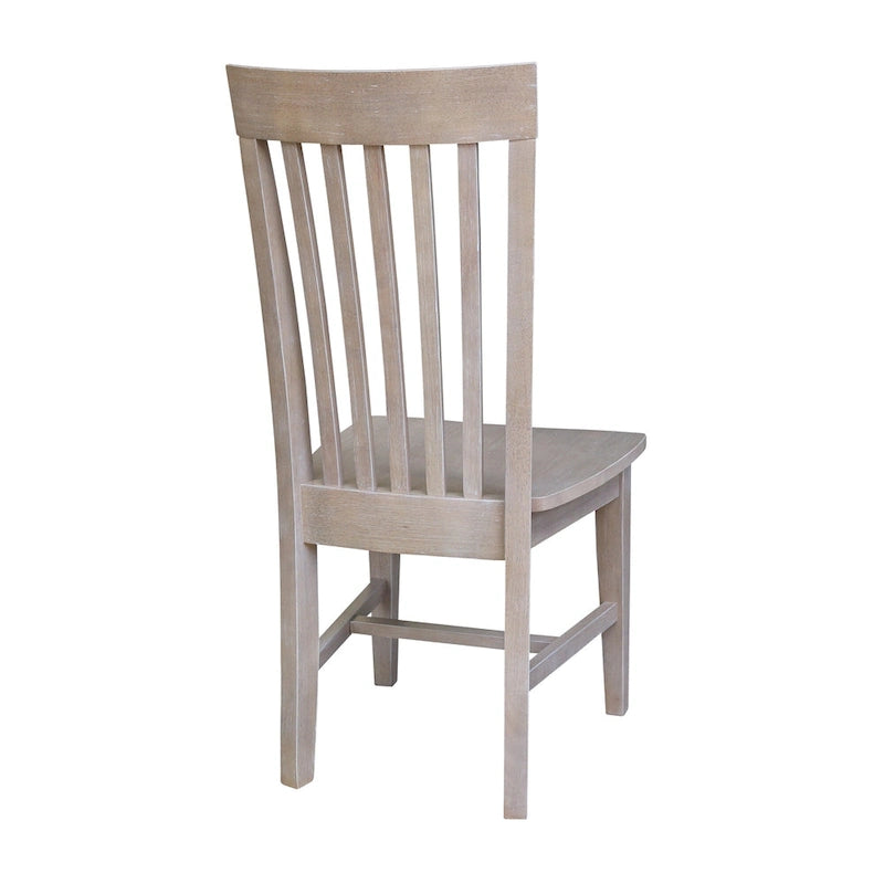 Chaises de salle à manger hautes en bois massif Mission, lot de 2