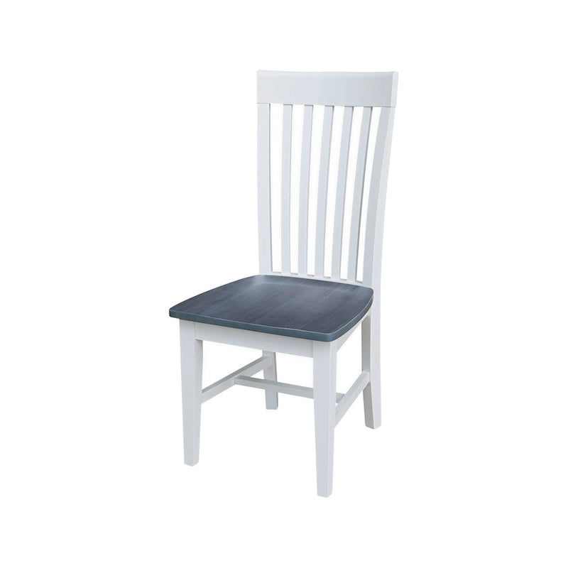 Chaises de salle à manger hautes en bois massif Mission, lot de 2