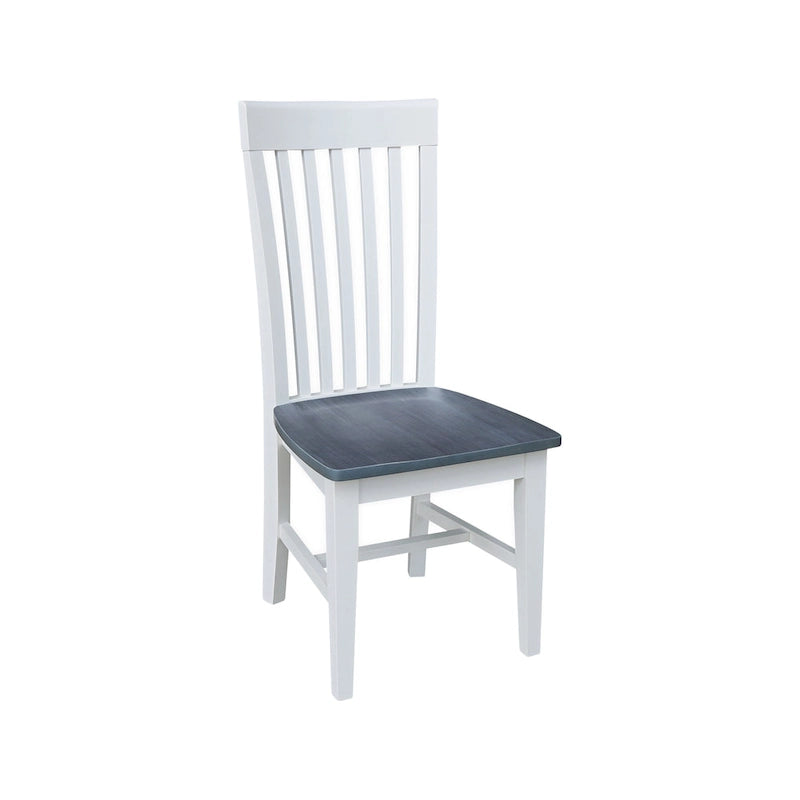 Chaises de salle à manger hautes en bois massif Mission, lot de 2