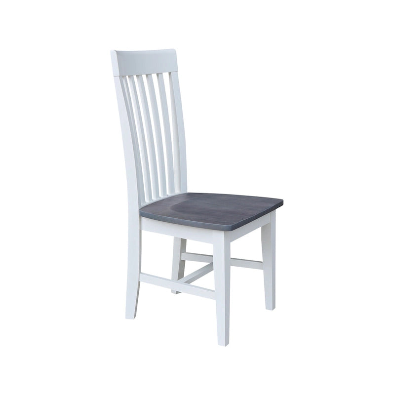 Chaises de salle à manger hautes en bois massif Mission, lot de 2