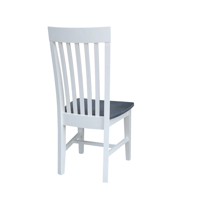 Chaises de salle à manger hautes en bois massif Mission, lot de 2