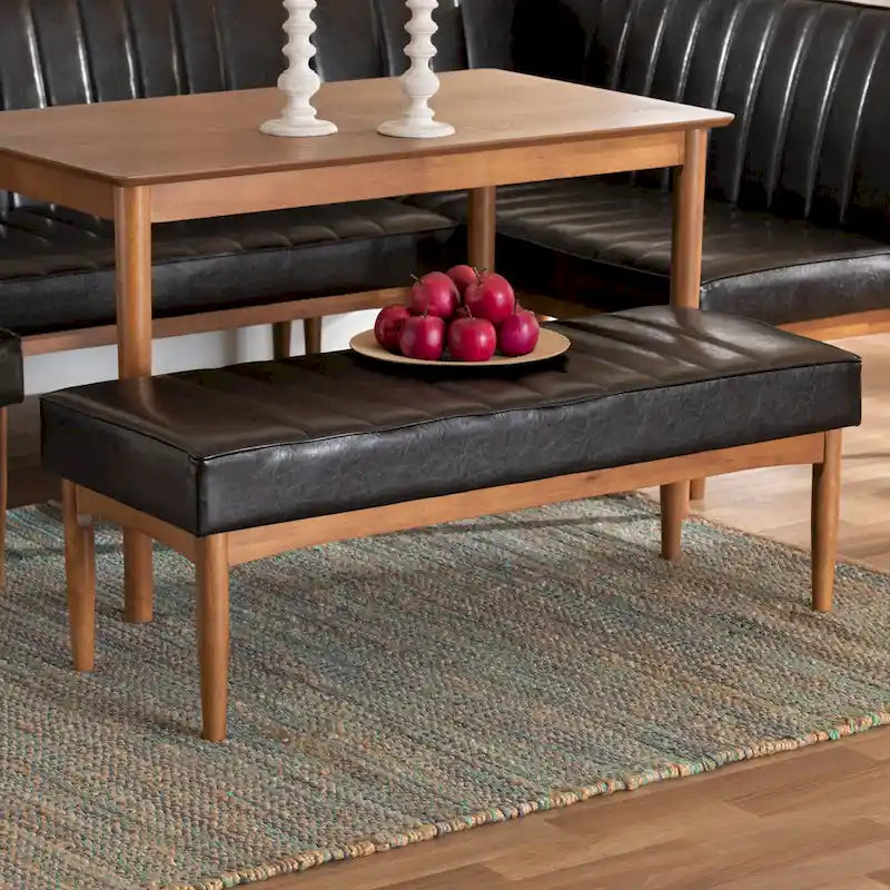 Banc de salle à manger moderne du milieu du siècle