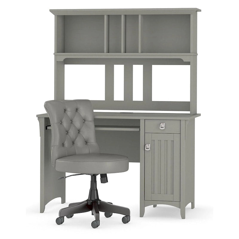 Bureau informatique 48W avec étagère et chaise de bureau