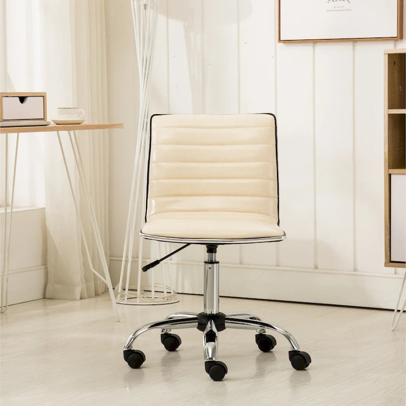 Chaise de bureau moderne chromée