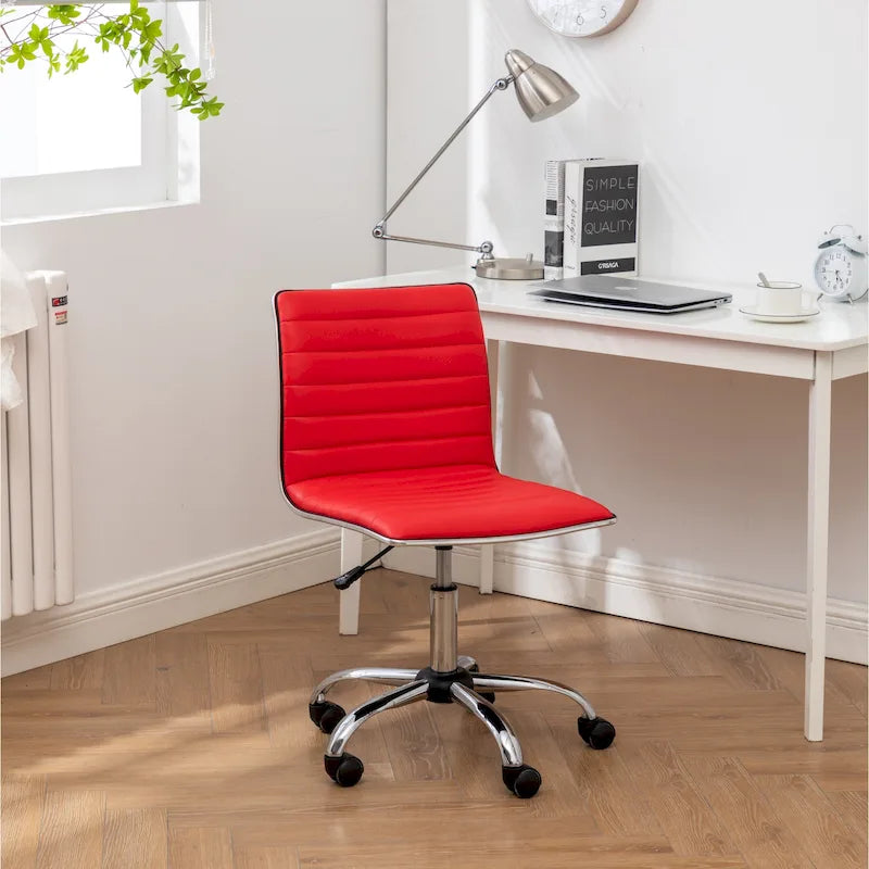 Chaise de bureau moderne chromée