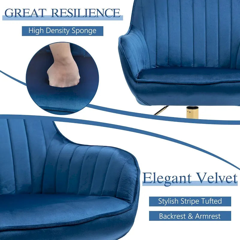 Chaise de bureau pivotante avec roulettes