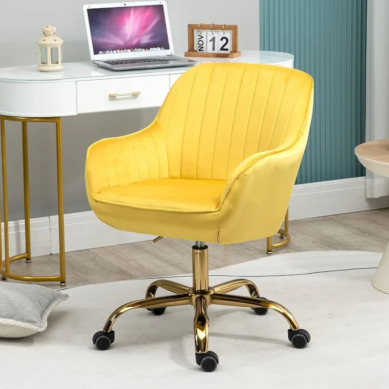 Chaise de bureau pivotante avec roulettes