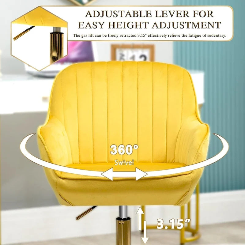 Chaise de bureau pivotante avec roulettes