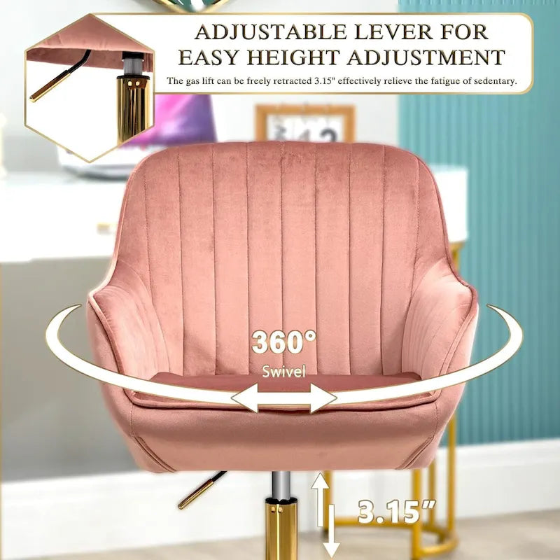 Chaise de bureau pivotante avec roulettes