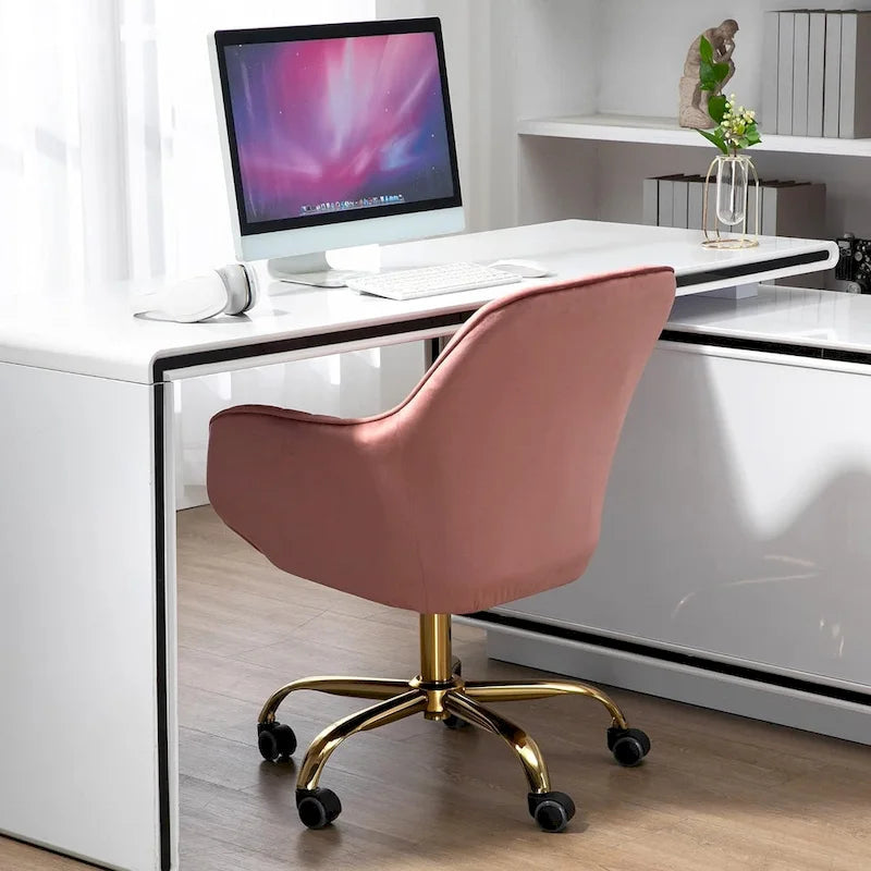 Chaise de bureau pivotante avec roulettes