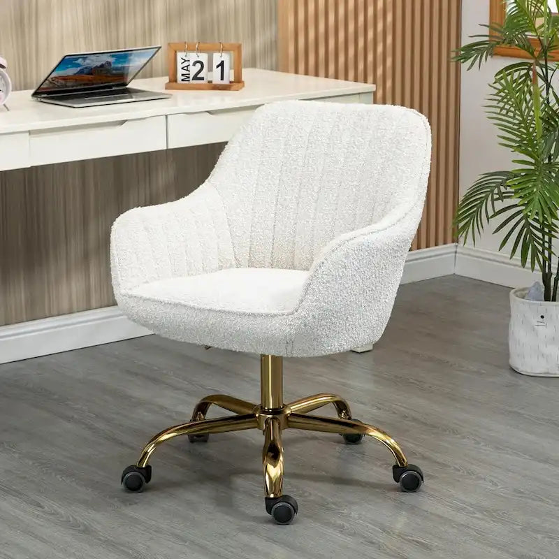 Chaise de bureau pivotante avec roulettes