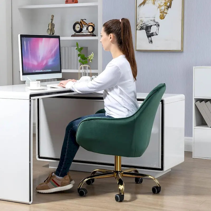 Chaise de bureau pivotante avec roulettes