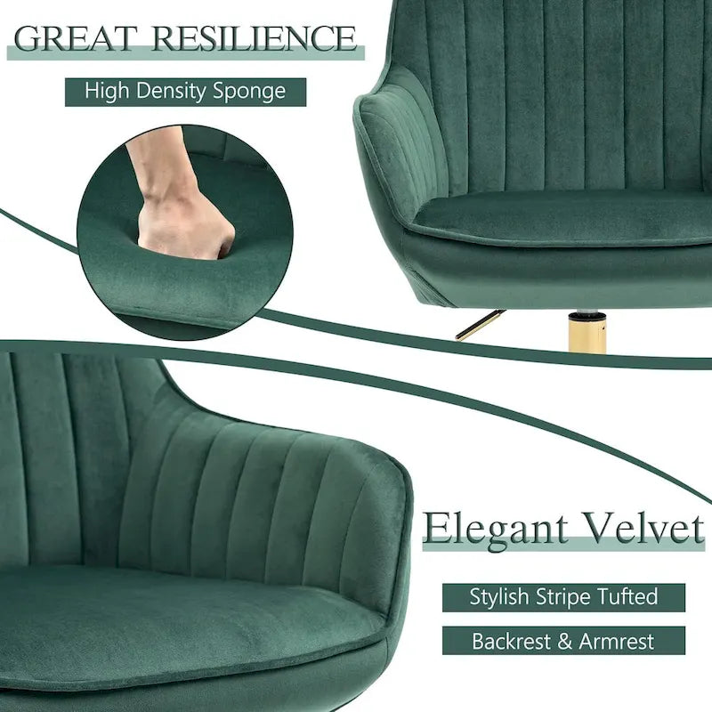 Chaise de bureau pivotante avec roulettes