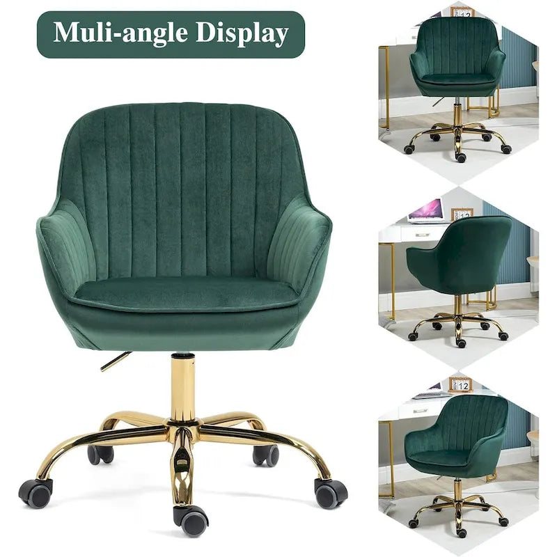 Chaise de bureau pivotante avec roulettes